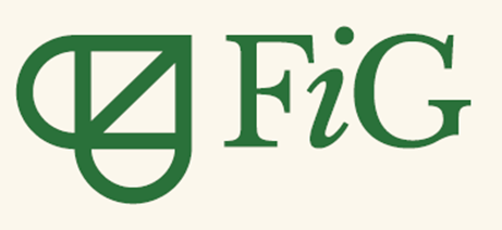 étiquette Fig Logo écoresponsable Marque Et Signe Texte Sur